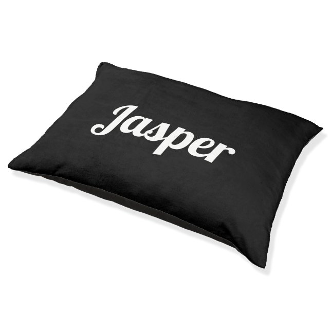Custom dog pillow 'Jasper' (Angled)
