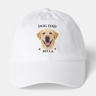 Custom Dog Portrait Gift for Him Personalized Hat