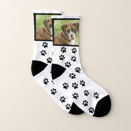 Custom Dog Socks _ Fun Boxer Dog