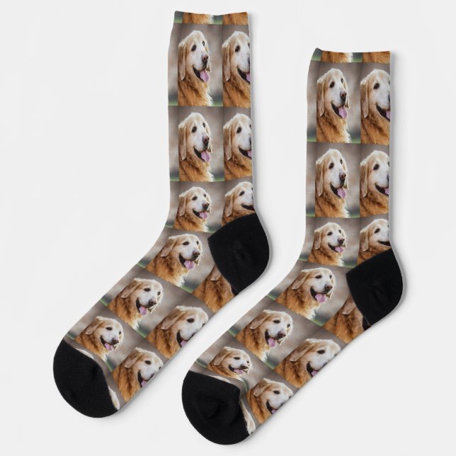 Custom Dog Socks, Personalized Pet Socks, Face Soc Socks (Left)