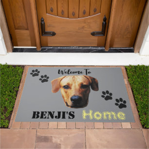 Custom Dog Themed Outdoor Door Mat