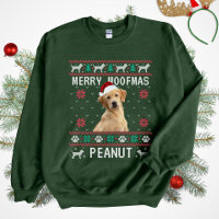 Custom Dog Ugly Christmas Sweatshirt with Photo
