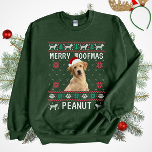 Custom Dog Ugly Christmas Sweatshirt with Photo