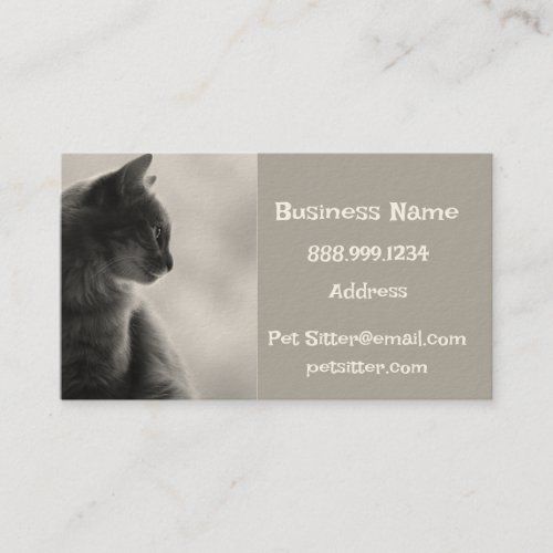 Custom Dog Walker Pet Sitting Business Service  Business Card