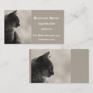 Custom Dog Walker, Pet Sitting Business Service Business Card