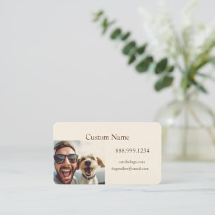 Custom Dog Walker, Pet Sitting Business Service Business Card