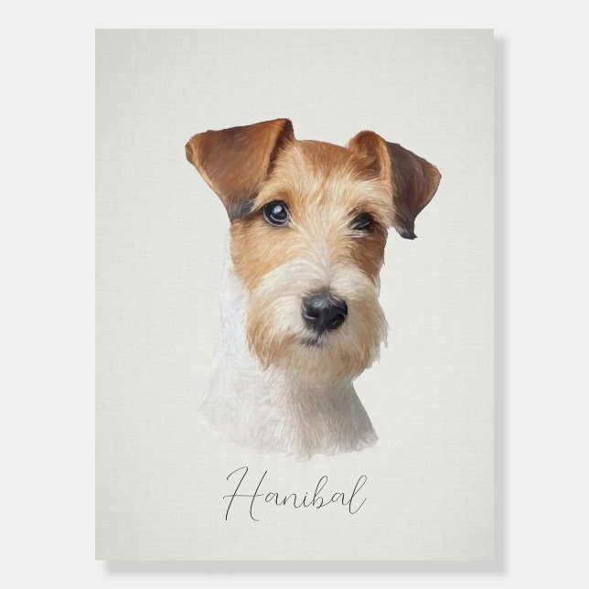 Custom Dog Wall Art Dog Memorial Painting  Foam Board (Front)