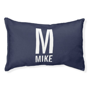Custom Dog's Name with Monogram Pet Bed