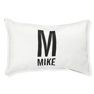Custom Dog's Name with Monogram Pet Bed
