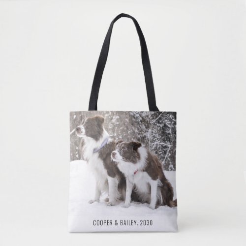 Custom Dogs Pet Photo Tote Bag