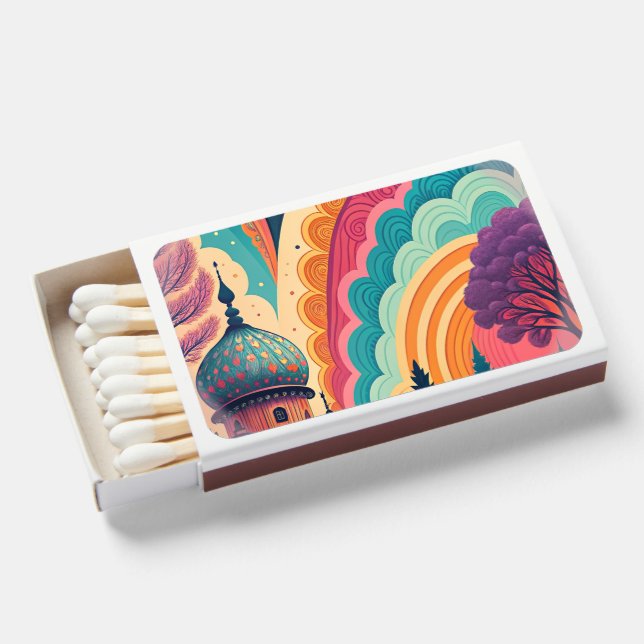 Custom Dome & Rainbow Matchboxes (Front Open)