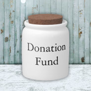 Custom Donation Fund Money Jar at Zazzle