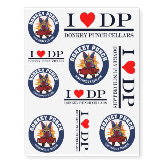 Custom Donkey Punch Tattoo Sheet