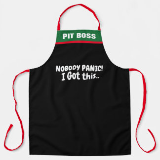 Custom Don't Panic I Got This  Funny BBQ Chef Apron