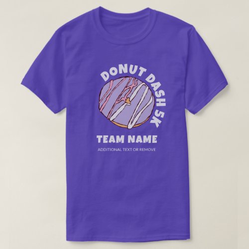 Custom Donut Dash 5k Team T_Shirt