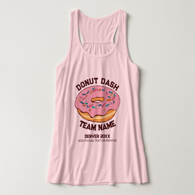 Custom Donut Dash Team Tank Top (Design Front)