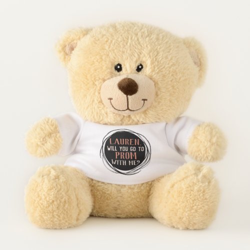 Custom Doodle Prom Proposal Teddy Bear