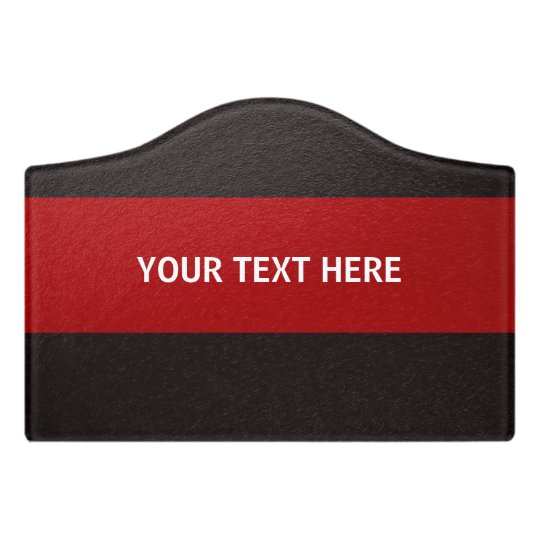Custom Door Sign Template