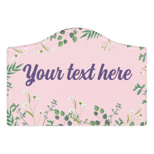 Custom Door Sign with Name & Image