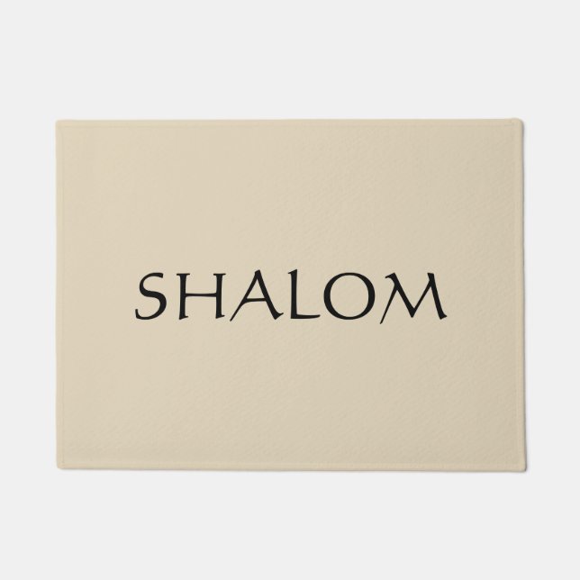 Custom Doormat Beige Shalom (Front)