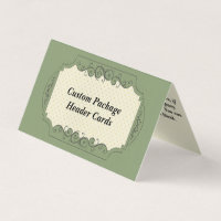 Custom Dot Folded Display Hang Package Header Card