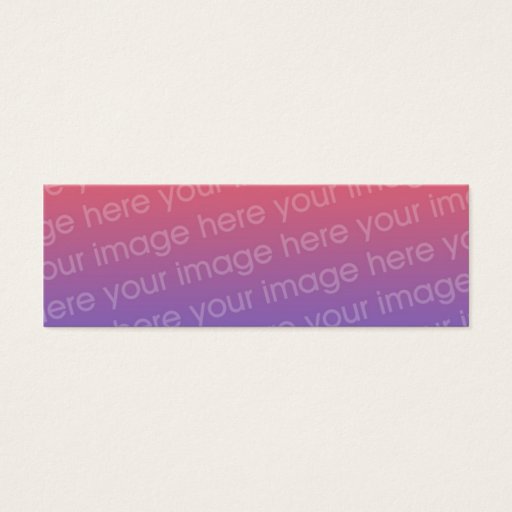 Customizable Custom Double Photo Bookmark w/Emerson Quote Business Card Template