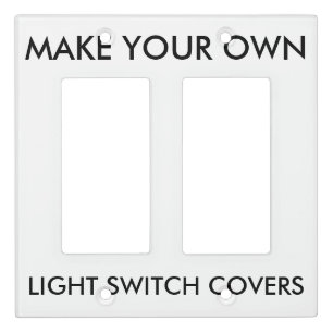 Custom Double Rocker Surround Light Switch Cover