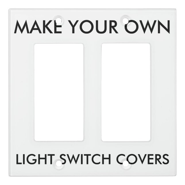 Custom Double Rocker Surround Light Switch Cover (Front)