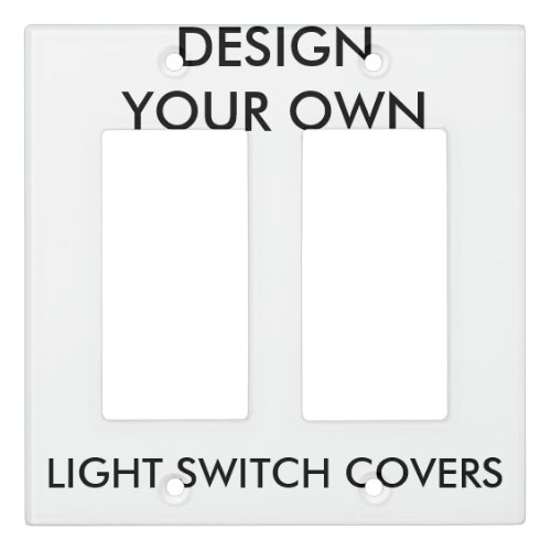 Custom Double Rocker Surround Light Switch Cover