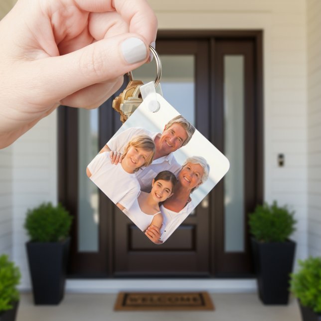 Custom Double Sided 2 Photo Family Keychain (Custom Double Sided 2 Photo Family Keychain
)