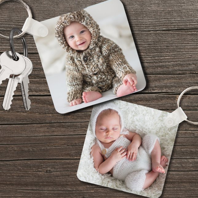 Custom Double Sided Baby Two Photo Keychain (Custom Double Sided Baby Two Photo keychain)