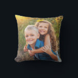 Custom Double Sided Family Photo Throw Pillow<br><div class="desc">Photo Collage Pillow. This custom pillow features two photos—one on each side—making it a meaningful way for parents or grandparents to keep their kids, grandkids, or family close. Add favorite family photos, sweet moments with the kids, or even beloved pets to create a cozy keepsake full of love. Perfect as...</div>