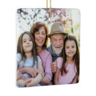 Custom Double Sided Family Two Photo Christmas