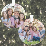 Custom Double Sided Family Two Photo Christmas Ornament<br><div class="desc">Photo Collage Christmas Ornament. This custom acrylic ornament features a design with a two photos arranged, one on each side, making it a unique way to showcase your favorite memories on the tree. Perfect as a thoughtful gift for a dad on Father’s Day, or mom on Mother's Day or as...</div>