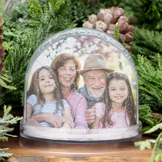 Custom Double Sided Family Two Photo Snow Globe (Custom Double Sided Family Two Photo Snow Globe)