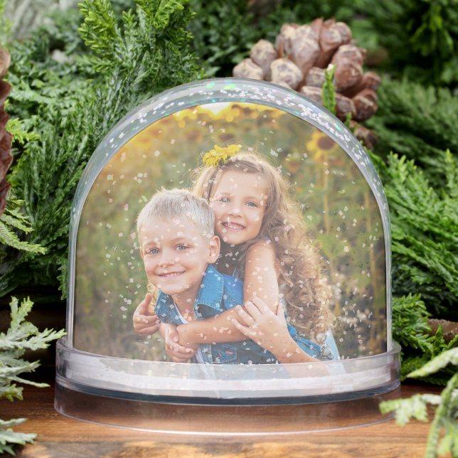 Custom Double Sided Family Two Photo Snow Globe (Custom Double Sided Family Two Photo Snow Globe)