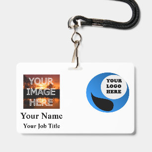 Custom Double Sided Laminated Name Badge