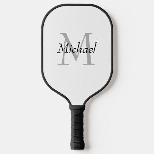 Custom Double Sided Monogram Elegant Template Pickleball Paddle