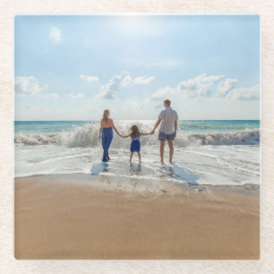 Custom Double Sided Personalized Glass Coaster