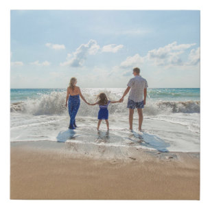 Custom Double Sided Personalized Photo Faux Canvas Print