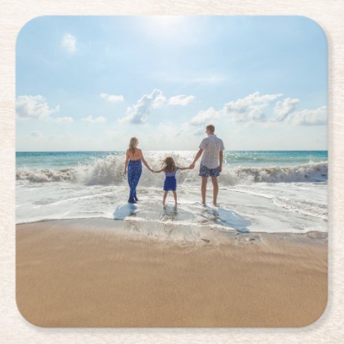 Custom Double Sided Personalized  Square Paper Coaster