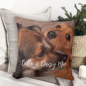 Custom Double-Sided Pet Photo  Throw Pillow