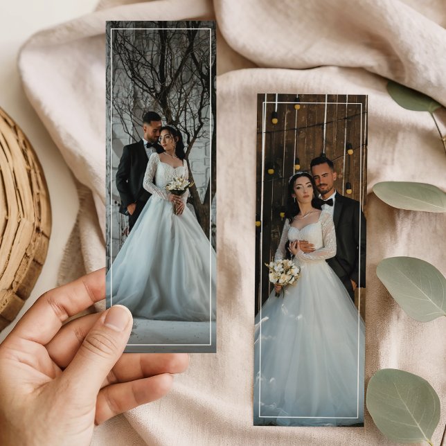 Custom Double Sided Photo Frame Personalized Bookmarks (Creator Uploaded)