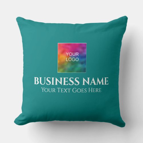 Custom Double Sided Print Company Logo Square Throw Pillow