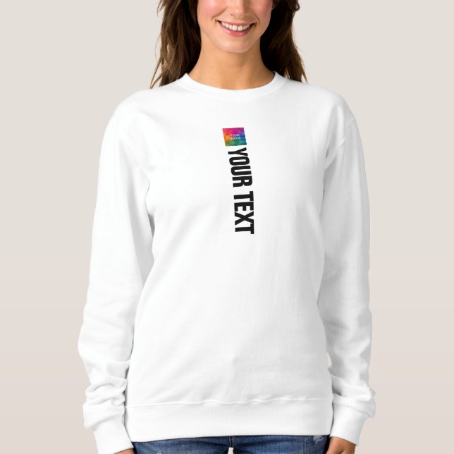 Custom Double Sided Print Template Womens Modern Sweatshirt (Front)