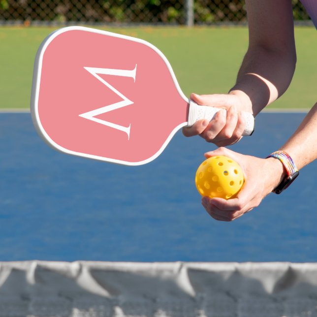 Custom Double Sided Template Monogram Initial Name Pickleball Paddle (Insitu)