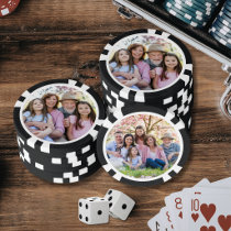 Custom Double Sided Two Photo Poker Chips