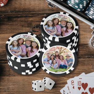 Custom Double Sided Two Photo Poker Chips