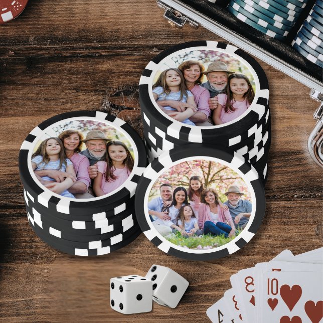 Custom Double Sided Two Photo Poker Chips (Custom Double Sided Two Photo Poker Chips)