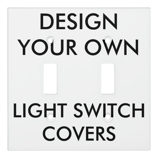 Custom Double Toggle Surround Light Switch Cover (Front)